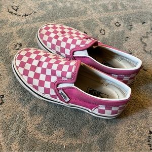 VANS Kids Checkerboard Slip Ons